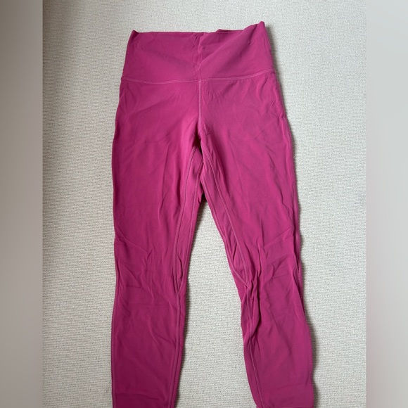 Lululemon Align Leggings Size 8 25” in a Pretty Pink Color - Picture 3 of 4